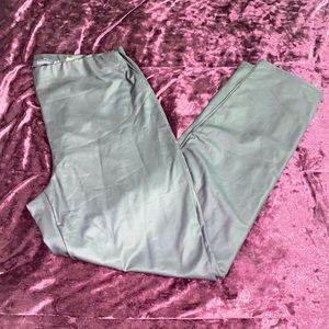 Black size 12 matte “leather” leggings